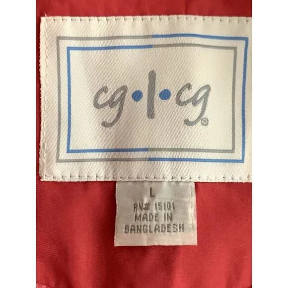 cg.l.cg Womens Pink Belted Trench Coat Style Size Large - Picture 12 of 14